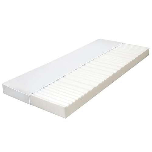 vidaXL Matelas 120 x 200 cm 7 zones Mousse PU 10 cm H2 H3