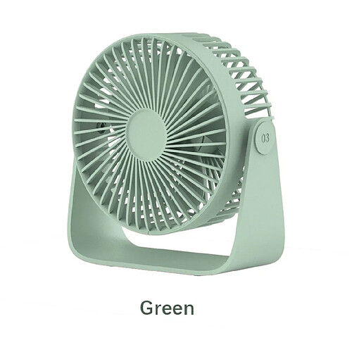 Universal Mini ventilateur de refroidissement Diffuseur d'arôme Ventilateur de bureau USB avec angle réglable à 360 rotations, Bureau Home Voyages | Fan (vert)