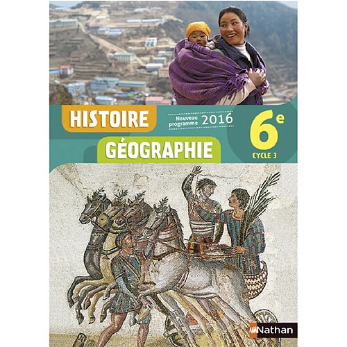 Histoire géographie 6e, cycle 3 : nouveau programme 2016