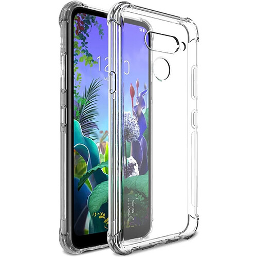 Wewoo Coque Pour LG Q60 All-inclusive Antichoc Airbag TPU Case avec Protecteur d'écran Transparent