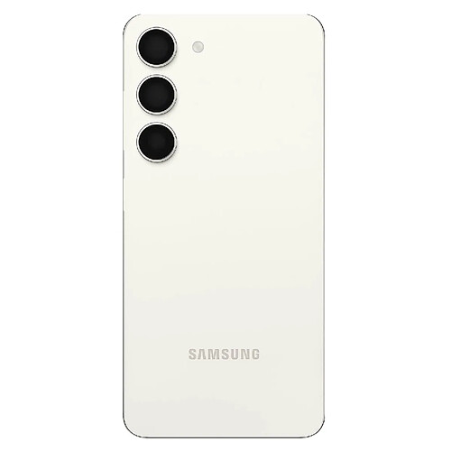 Vitre Arrière pour Samsung Galaxy S23 avec Lentille Caméra Original Crème