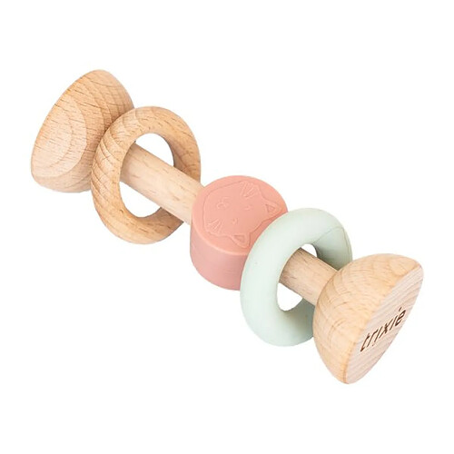 Trixie Baby Hochet en silicone et bois - Mrs. Cat