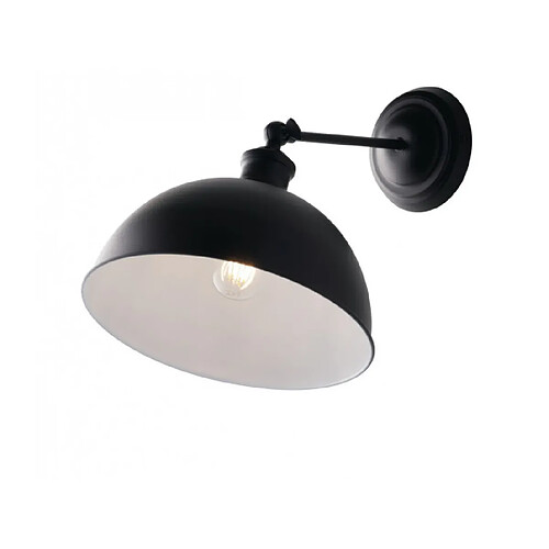 Fan Europe Lampe avec abat jour Charleston Noir blanc 23 Cm