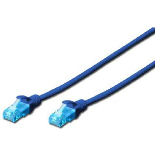 Digitus Cordon de raccordement U/UTP cat.5e PVC 1m bleu