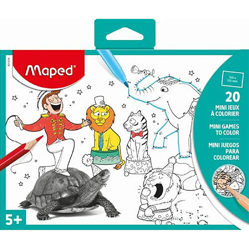 Mini jeux à colorier 20 feuilles Maped