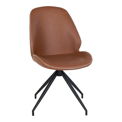 EPIKASA Lot de 2 Chaises Monte, Marron, Plastique, 60x50x88 cm