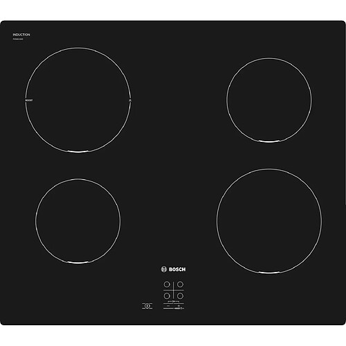 Bosch Serie 2 PUG611AA5E Noir Comptoir 60 cm Plaque avec zone à induction 4 zone(s)