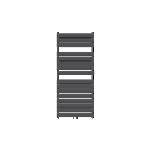 LuxeBath Radiateur de salle de bain design plat connexion central anthracite 600x1200 mm