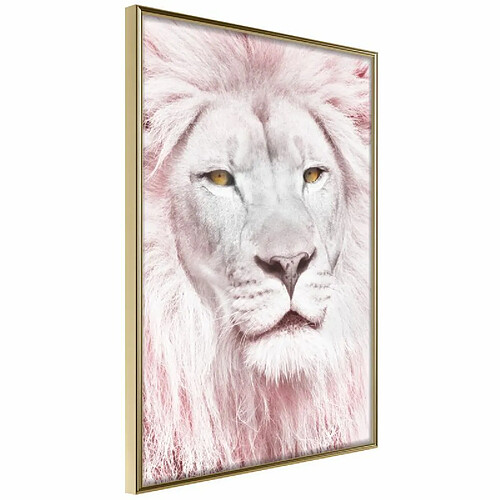 Paris Prix Affiche Murale Encadrée Dreamy Lion 20 x 30 cm Or