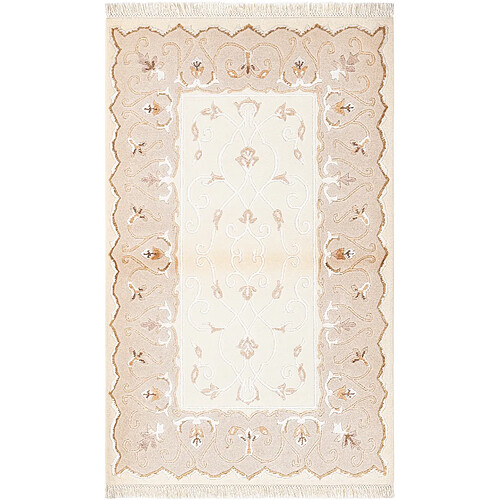 Vidal Tapis de laine 147x91 beige Darya