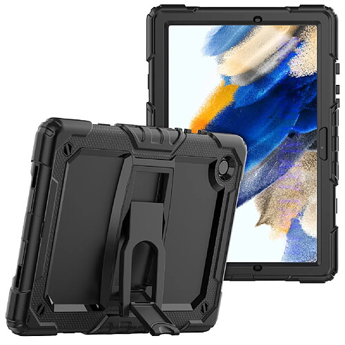 Coque en silicone avec béquille noir pour votre Samsung Galaxy Tab A8 10.5 (2021) X200/X205