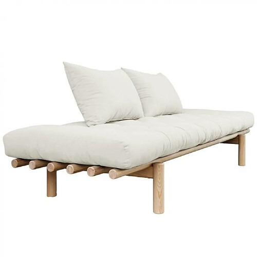 Inside 75 Méridienne futon PACE en pin coloris naturel couchage 75*200 cm.