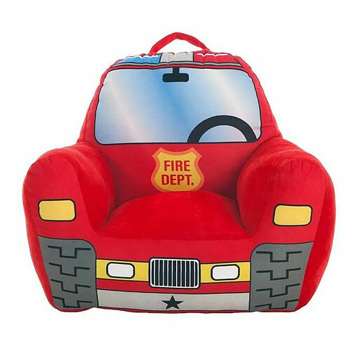 BigBuy Fun Fauteuil pour enfant Camion de Pompiers 52 x 48 x 51 cm Rouge Acrylique (52 x 48 x 51 cm)