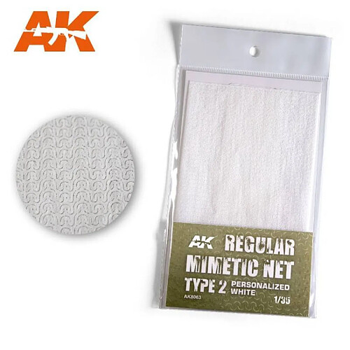 Ak Interactive Camouflage Net Personalized White Type 2 - Accessoire Maquette