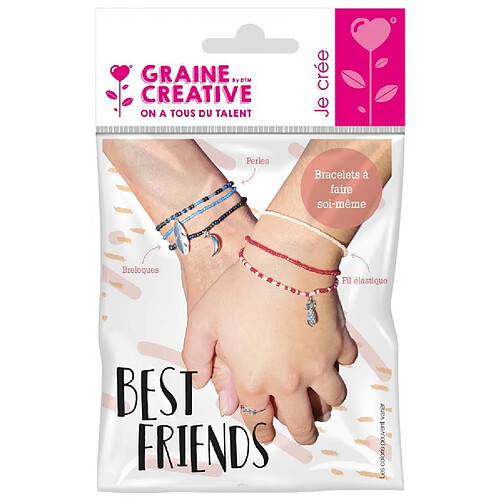 Graines Creatives Kit bracelets rocaille Best friends