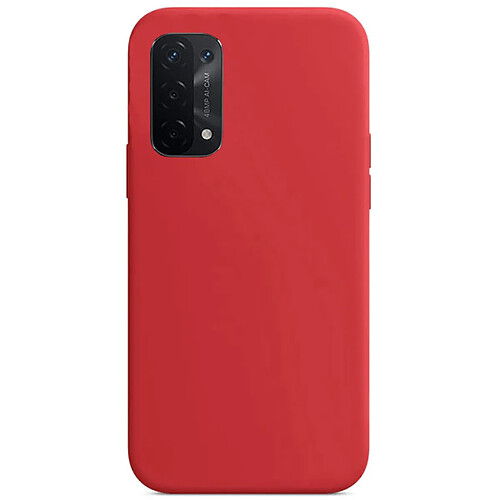 PHONECARE Coque Silicone Liquide pour Oppo A16S - Rouge