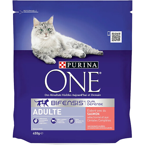 Purina One Chat adulte Saumon et Céréales complètes