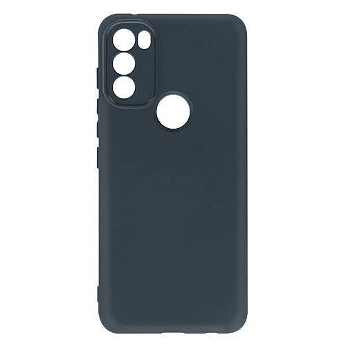 Avizar Coque Motorola Moto G71 5G Semi-rigide Soft-touch Fine bleu nuit