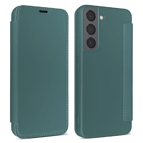 Coque en silicone vert noirâtre pour votre Samsung Galaxy S22 Plus 5G