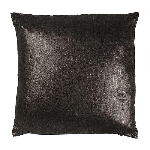 Thedecofactory COMETE OLD - Coussin en coton, lin et lurex noir 40x40