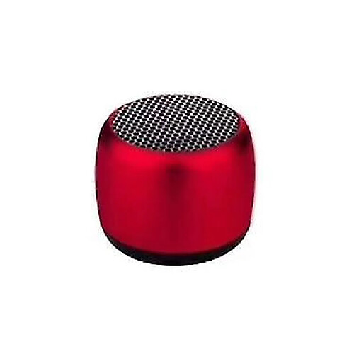 Universal Haut-parleur Bluetooth sans fil Bluetooth portable YYH, avec microphone, coque en métal robuste, lumière LED (rouge)