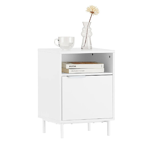 SoBuy FBT124-W Table de chevet & bout de canapé