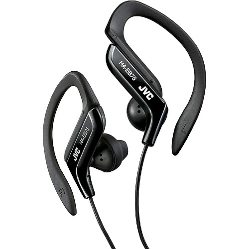 JVC HA-EB75 Écouteurs Crochets auriculaires Connecteur de 3,5 mm Noir