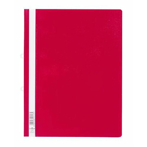 Durable 258003 Lot de 25 Chemises à lamelle Lot de 25 A4 Rouge