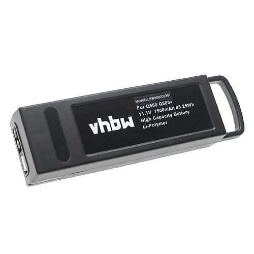 vhbw Batterie compatible avec Yuneec Typhoon RC Drone Q500+, Q500 4K drone (7500mAh, 11,1V, Li-polymère)