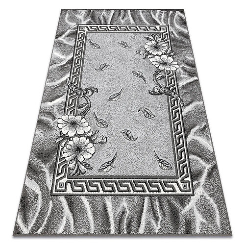 RUGSX BCF Rug Morad TRIO fleurs, feuilles classique - gris 160x220 cm