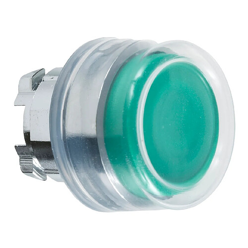 Schneider Electric tête bouton poussoir - capuchonné transparent - dépassant - vert - schneider zb4bp3