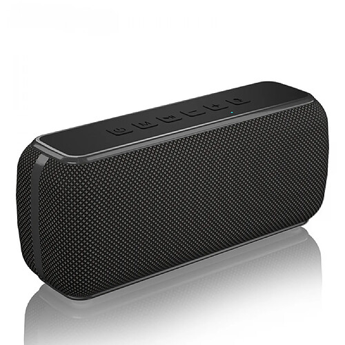 General Haut-parleur Bluetooth Big Loud 50W, batterie 18H, TWS, haut-parleur portable étanche IPX5 avec basses profondes pour fête en plein air à la maison, Bluetooth 5.0, prise en charge de la carte TF, AUX (gris noir)