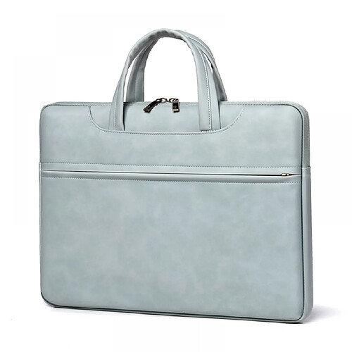 General Sacoche pour ordinateur portable pour femme en cuir fourre-tout de travail 15,6 pouces sac pour ordinateur portable sac à bandoulière d'affaires(bleu)