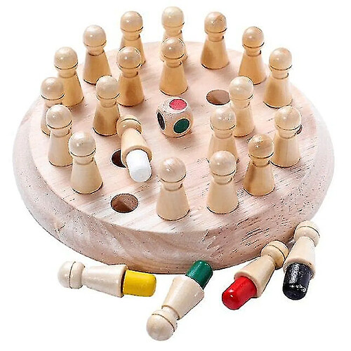 Universal Enfants en bois mémoires matching stick échecs divertissement couleur tableau de jeu puzzles jouets éducatifs aptitude à apprendre