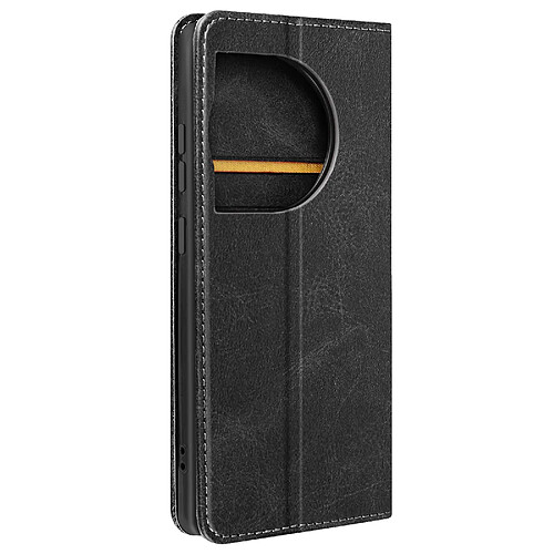 Avizar Housse portefeuille pour OnePlus 12 5G Clapet magnétique support Noir