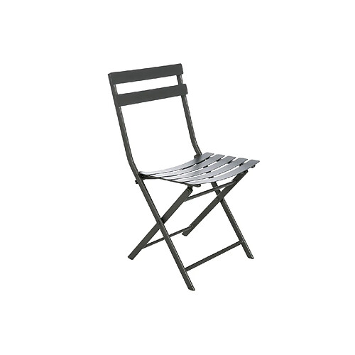 Hesperide Chaise de jardin pliable en métal Greensboro - Graphite