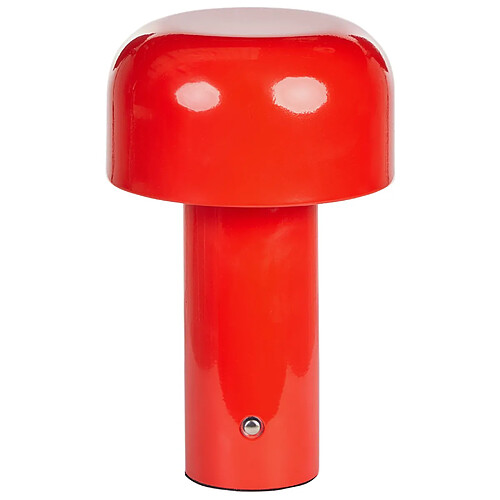 Beliani Lampe de table sans fil BESOS LED Métal Rouge