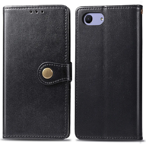 Wewoo Housse Coque Etui en cuir de couleur unie pour téléphone mobile avec boucle et fonction de support Sony Xperia XZ4 Compact / Xperia XZ4 Mini Noir