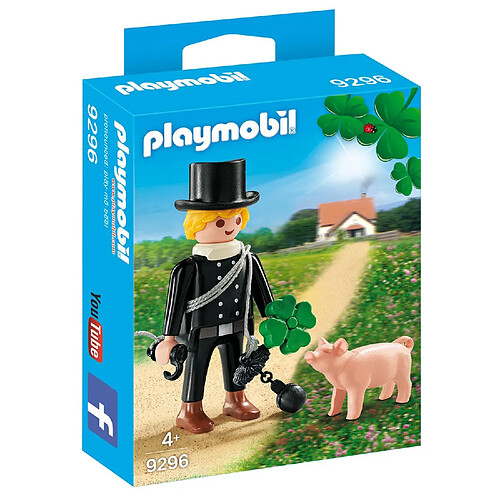 Playmobil® PLAYMOBIL 9296 Ramoneur avec trèfle à quatre feuilles