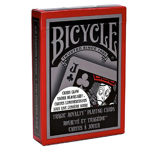 Bicycle Cards Bicycle ""TRAGIC ROYALTY"" - Jeu de 54 cartes toilées plastifiées - format poker - 2 index standards