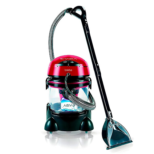 Aspirateur Laveur pour Tapisserie de Voiture, Nettoyant pour Taches d'Animaux, 2400, Noir/Rouge, Briebe, Vira