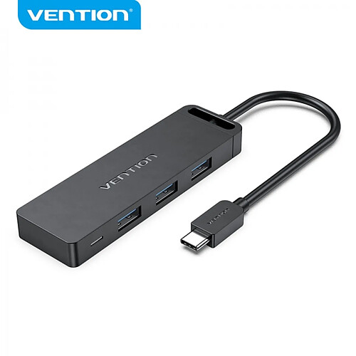 Vention HUB 5 en 1 USB-C vers 3xUSB3.0/USB-C(Gen1)/Micro-B Alimenté - 0,15m - Couleur Noir