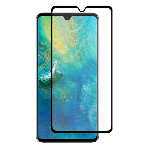 Wewoo Full Glue 0.26mm 9H 2.5D Film de verre trempé pour Huawei Mate 20 (Noir)