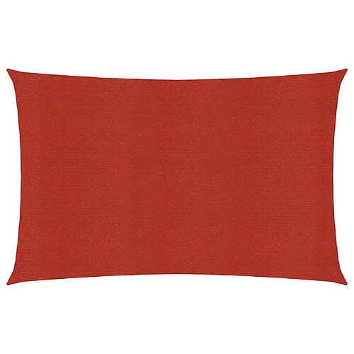 Helloshop26 Voile d'ombrage 160 g/m² 2 x 3 m PEHD rouge 02_0009254