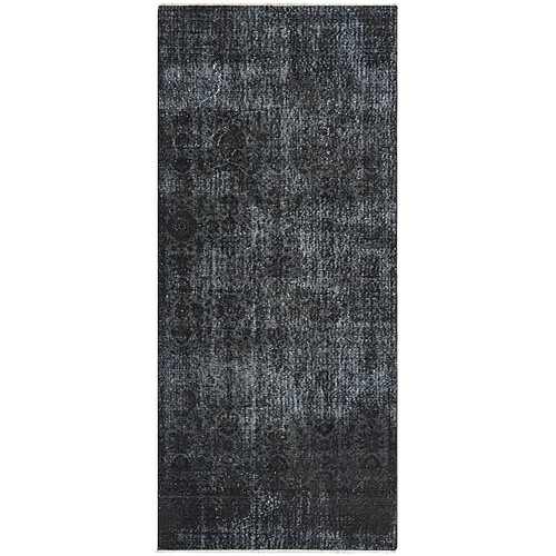 Vidal Tapis de laine 282x124 noir Ultra Vintage