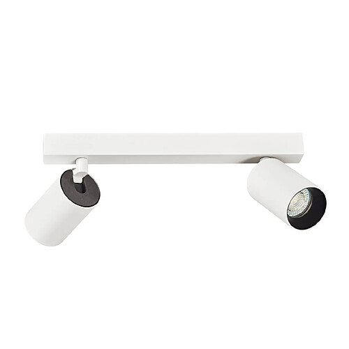 plafonnier ou applique - aric nolan b2 - gu10 - 2 x 4.6w - 4000k - blanc - aric 50679