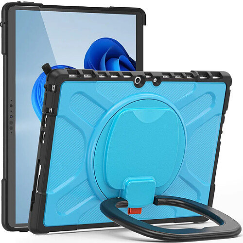 Coque en TPU anti-chocs avec béquille, bleu pour votre Microsoft Surface Pro 8