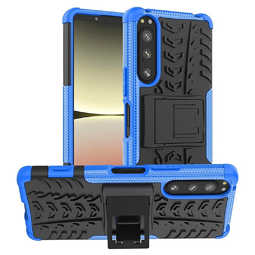 Htdmobiles Coque pour Sony Xperia 5 IV 5G - housse etui rigide anti choc + film ecran - BLEU