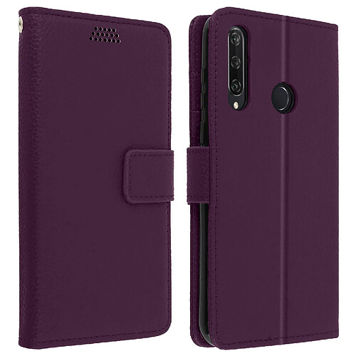 Avizar Housse Huawei Y6p Étui Folio Porte carte Support Vidéo - violet