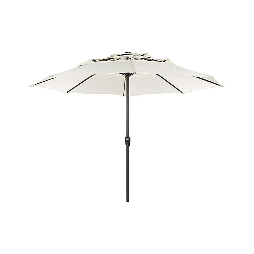 Beliani Parasol de jardin d 2.85 m beige clair BIBIONE